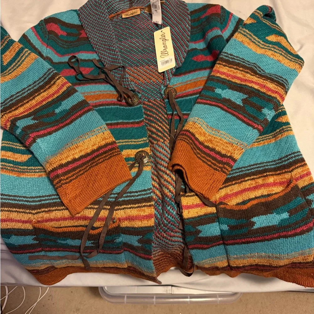 Wrangler Multicolor Striped Cardigan - Picture 3 of 3